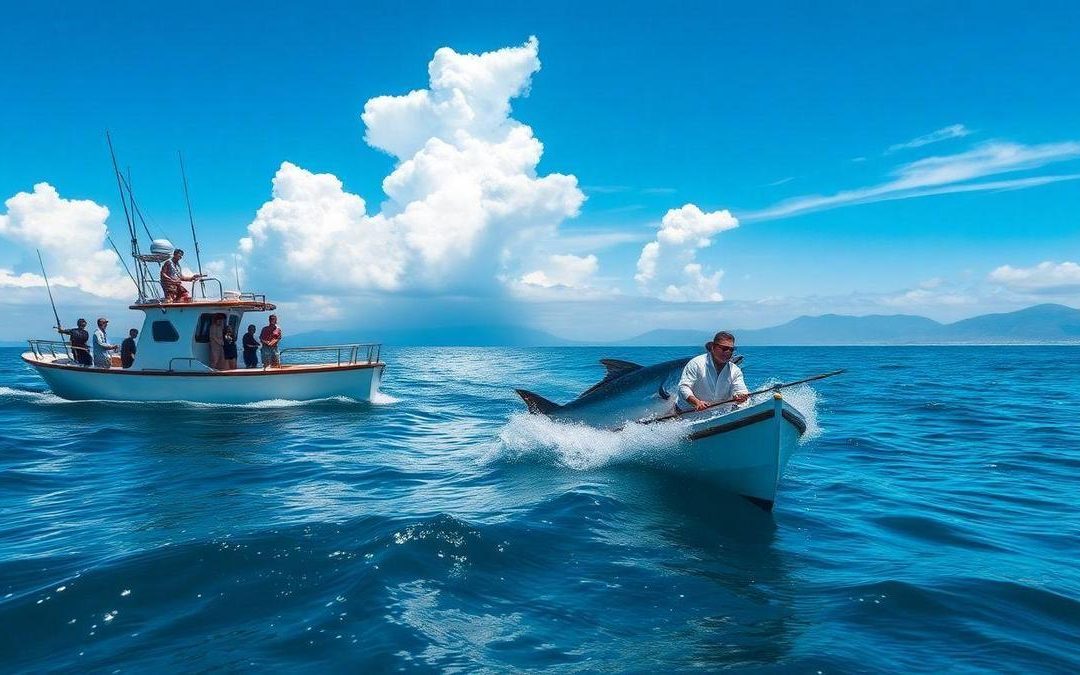 Pesca esportiva em alto-mar em Florianópolis